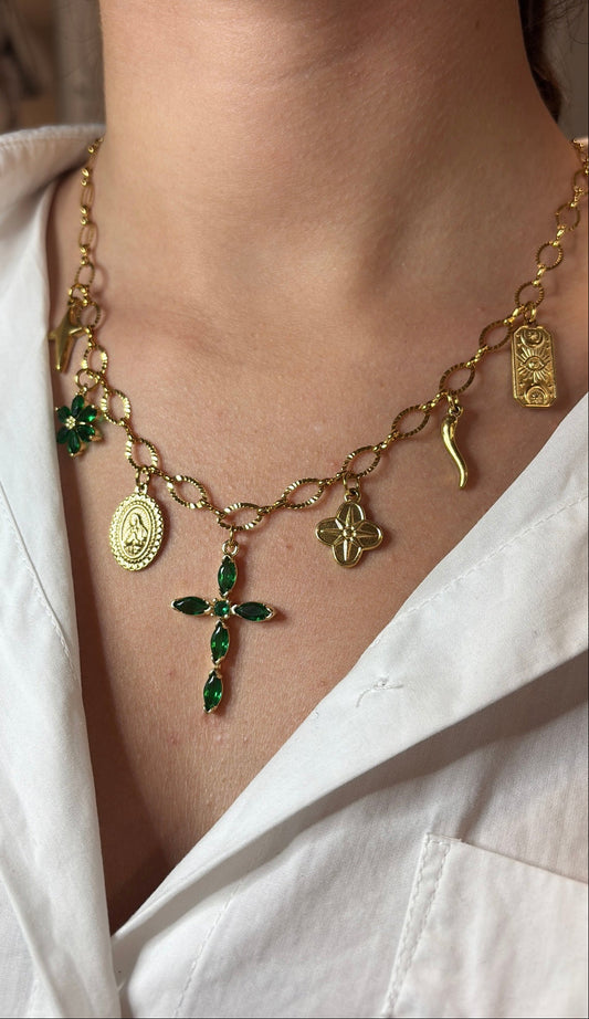 Collier Tesoru vert